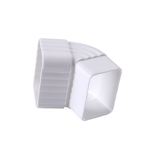 Plastic/PVC Square Rainwater Gutter Fitting 5.2 inch 65 degree elbow