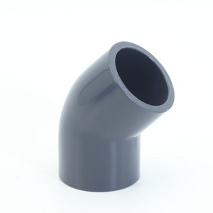 Pressure/Plastic/PVC fittings last price plastic pipe fittings customized SCH40 45 degree ELBOW