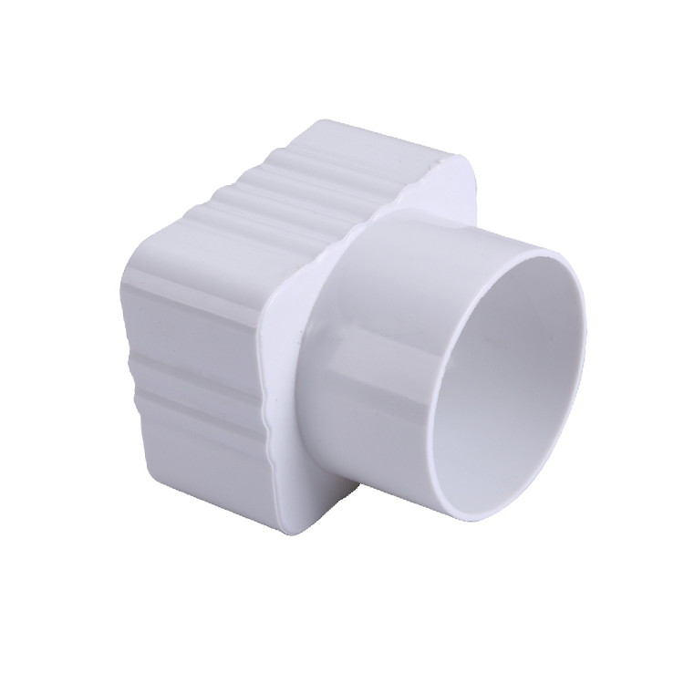 Plastic/PVC Square Rainwater Gutter Fitting 5.2 inch 65 degree elbow