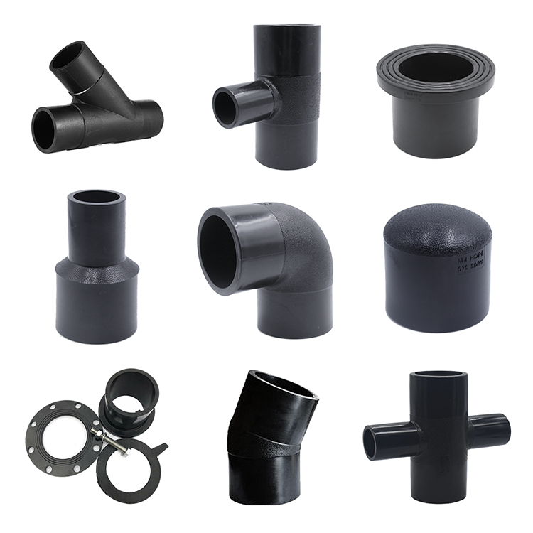 APAS china factory 45 degree Quick Connect Hdpe Pipes Fittings Pe Pipe Compression Fitting Irrigation Fitting For Hdpe Pipe