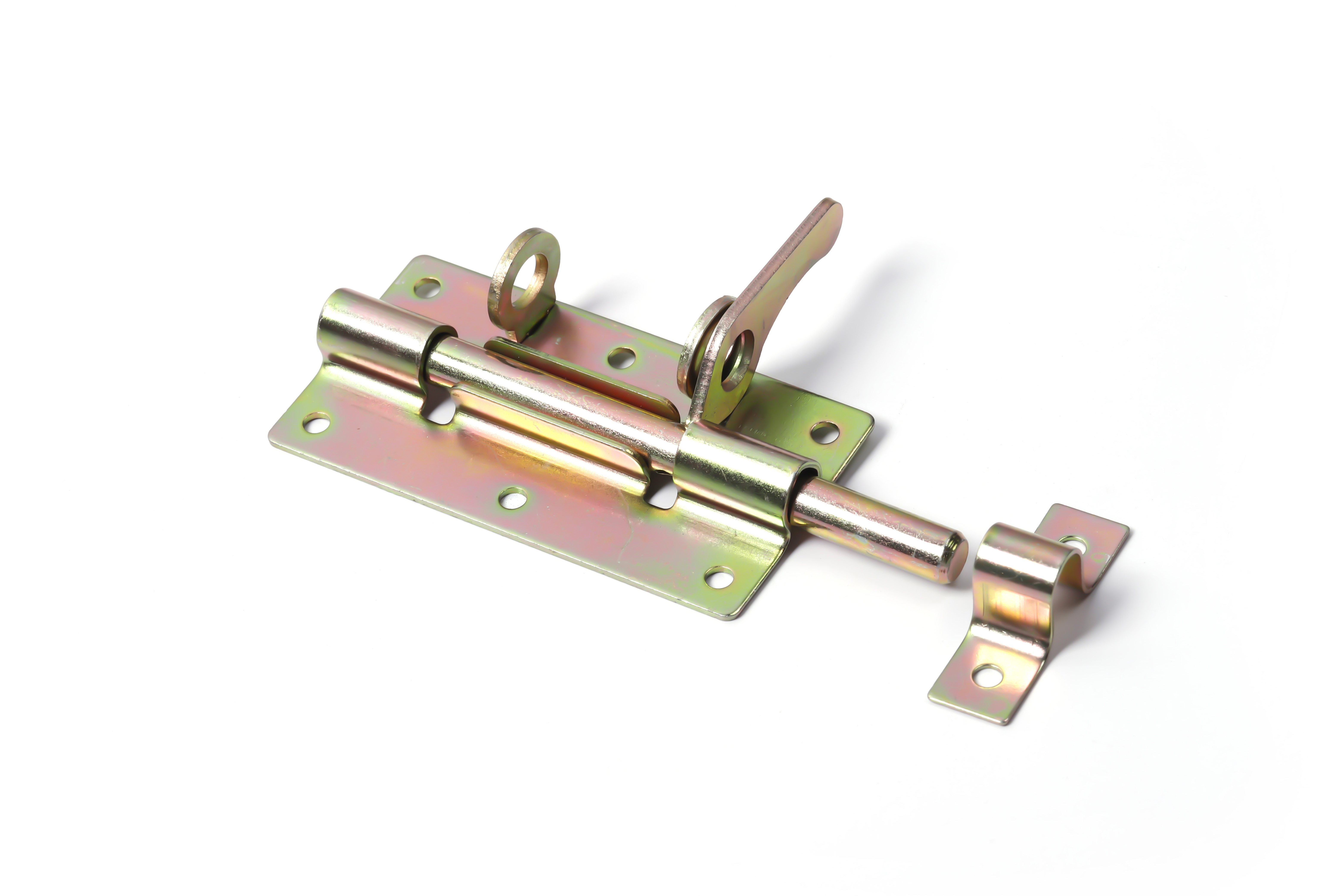 Metal lock barrel bolt spring loaded latch concealed door sliding bolt gate latch garden hinge bolt