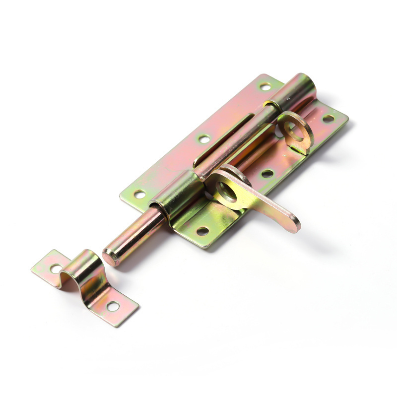 Metal lock barrel bolt spring loaded latch concealed door sliding bolt gate latch garden hinge bolt