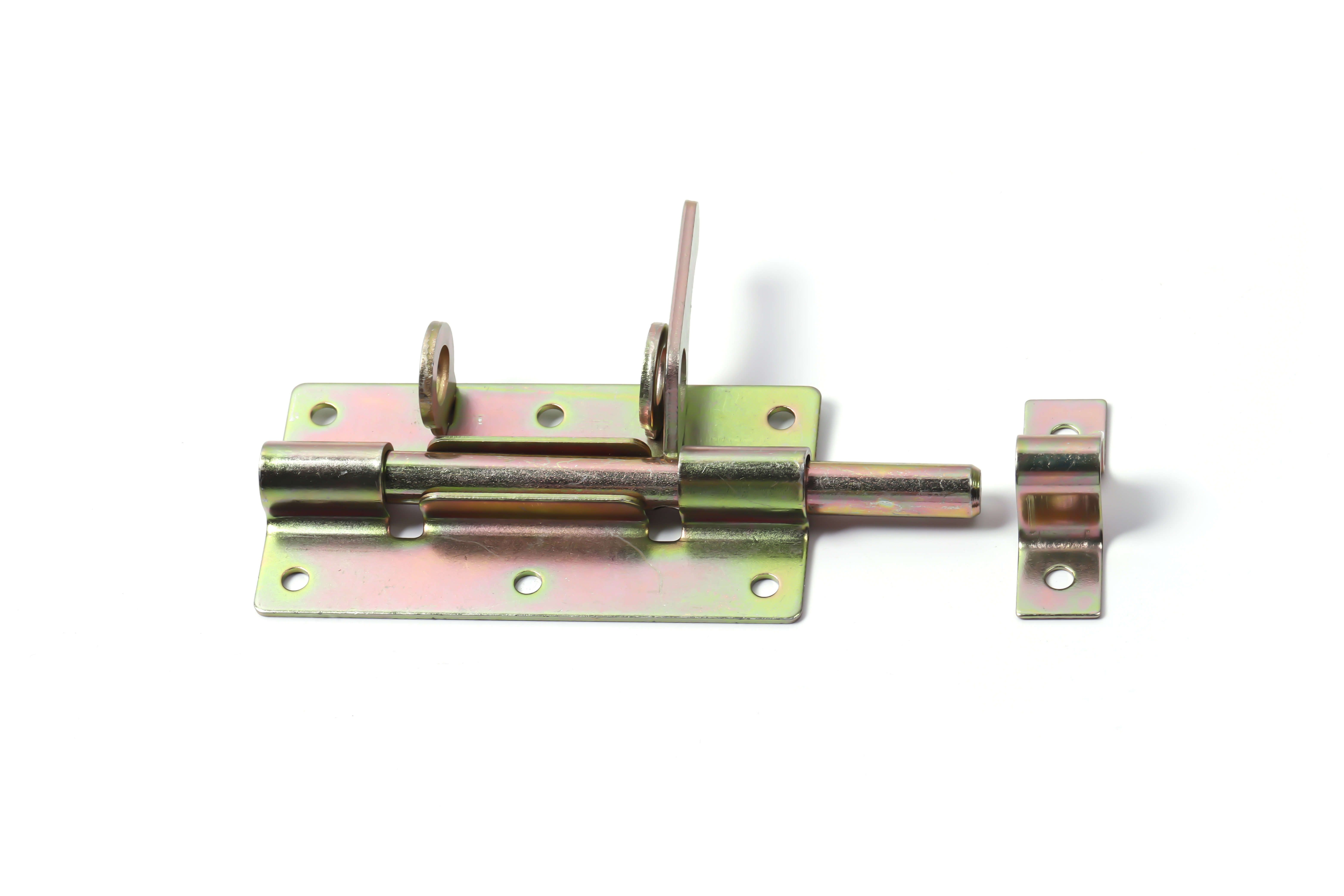 Metal lock barrel bolt spring loaded latch concealed door sliding bolt gate latch garden hinge bolt