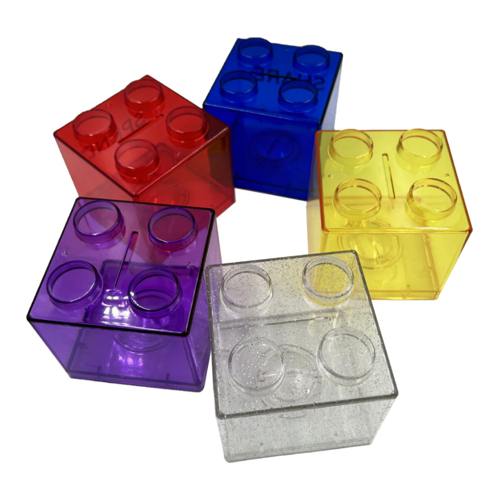 good price safety transparent save coin banks box stackable plastic storage boxes money saving jar