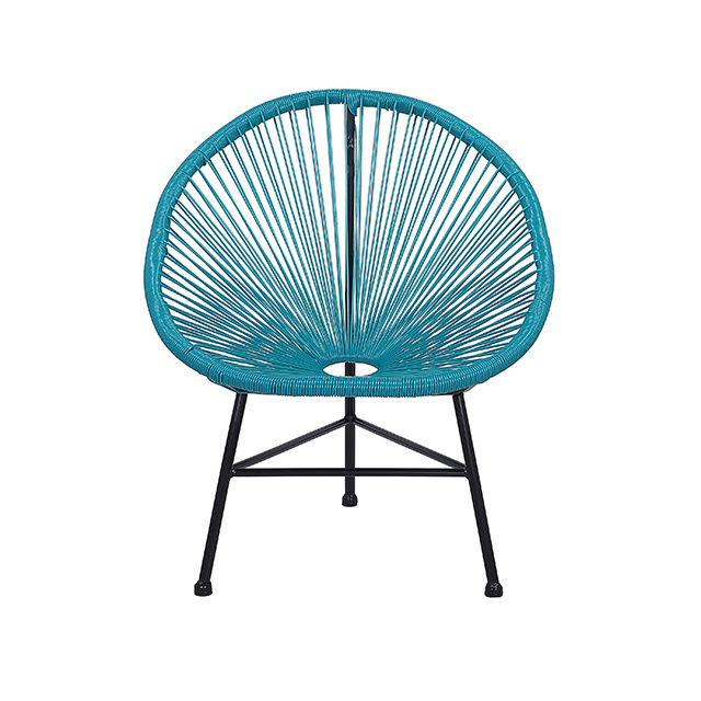 Garden chair Metal PE rattan chair with triangle legs Acapulco chair set