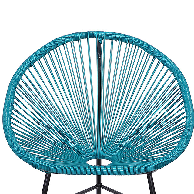 Garden chair Metal PE rattan chair with triangle legs Acapulco chair set