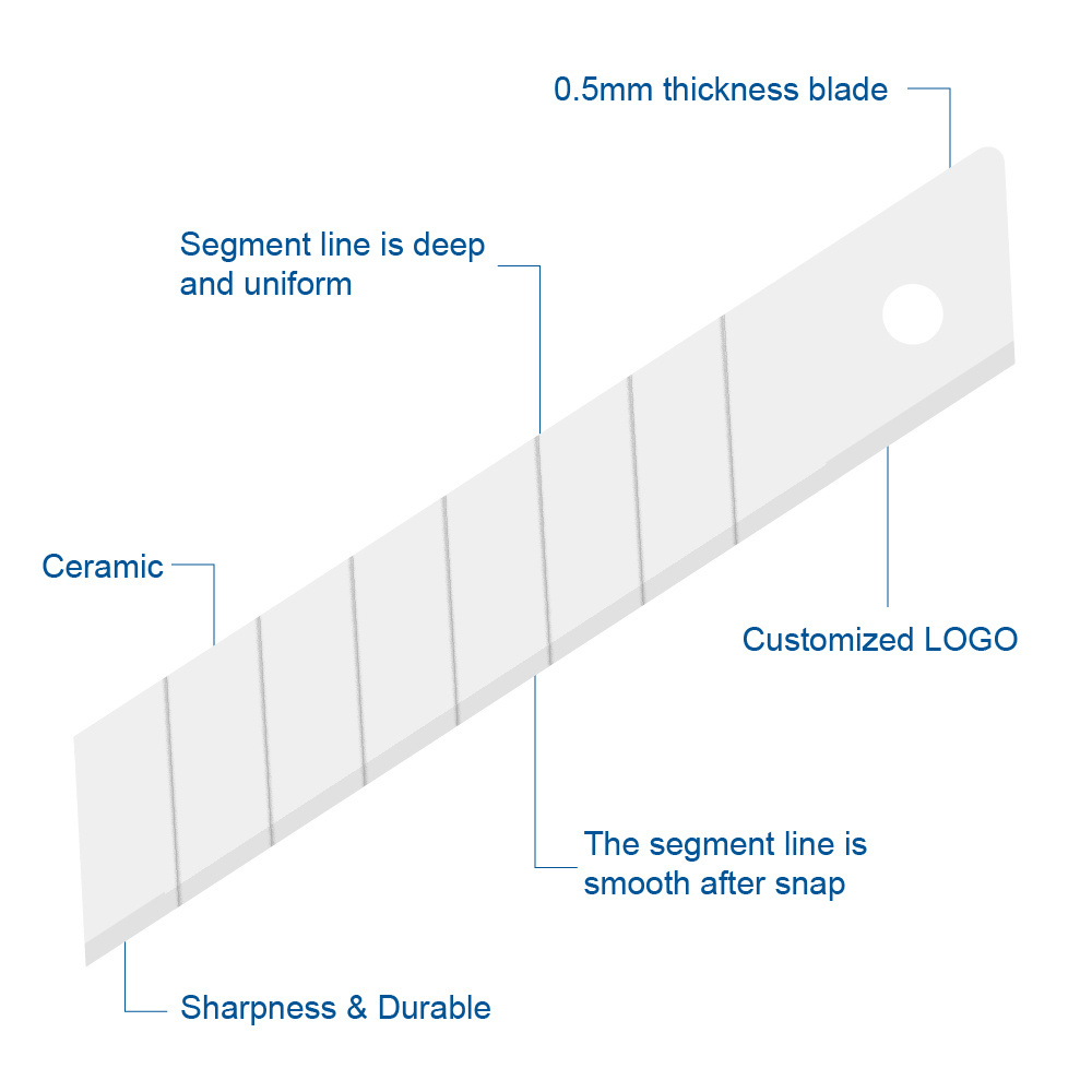 superior ceramic cutting segmented knife  blade