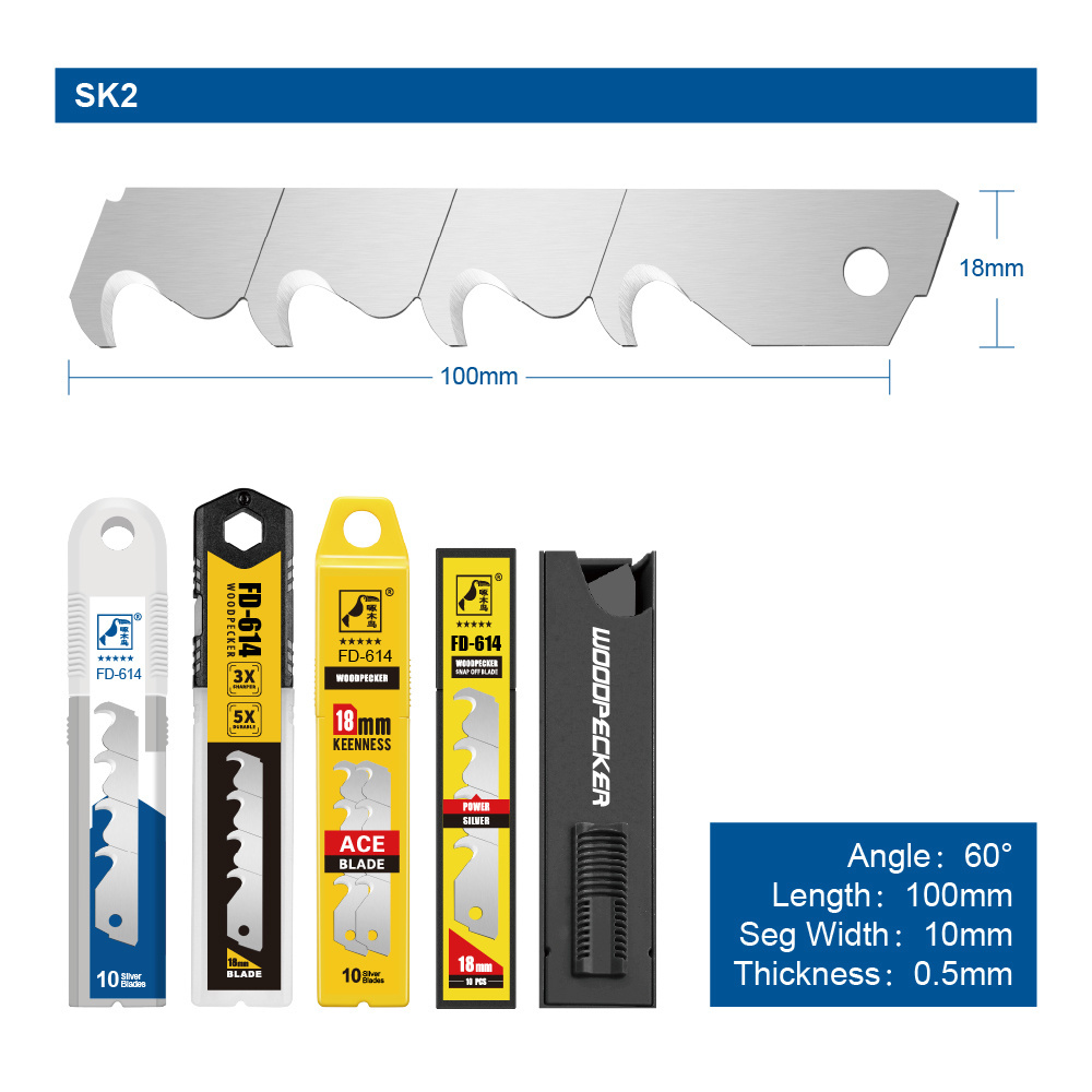 long time using snap off hook carpet concave blade