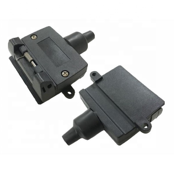 Cheapest flat connector Australia plastic12v  7 pin trailer plug  flat adapter socket with reed switch open circuits connector