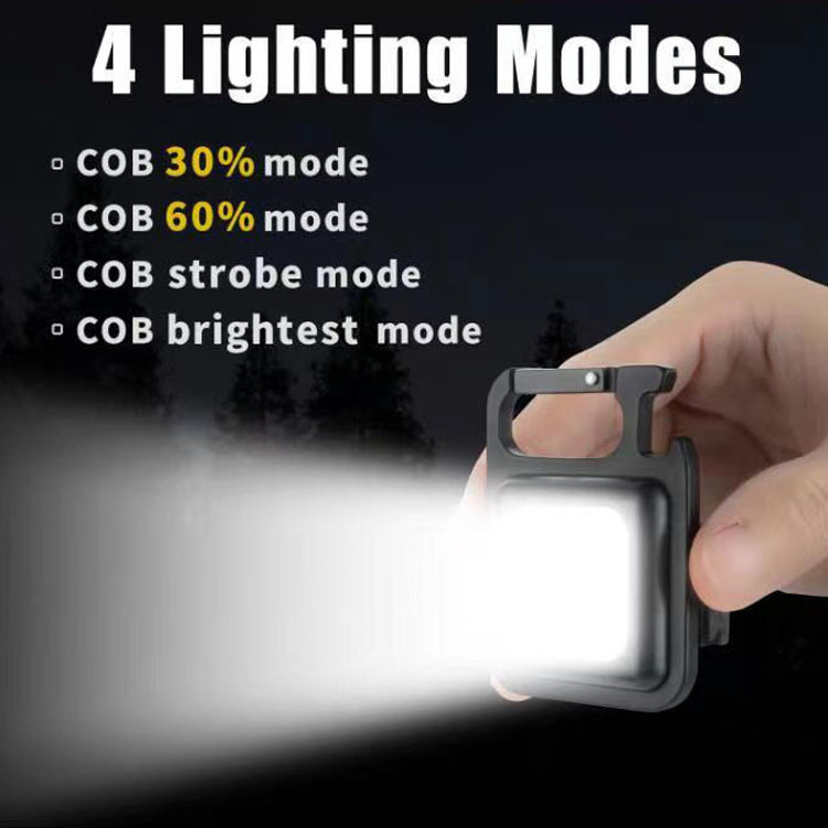 Keychain Portable Pocket Light Camping Led Lantern Mini Flashlight