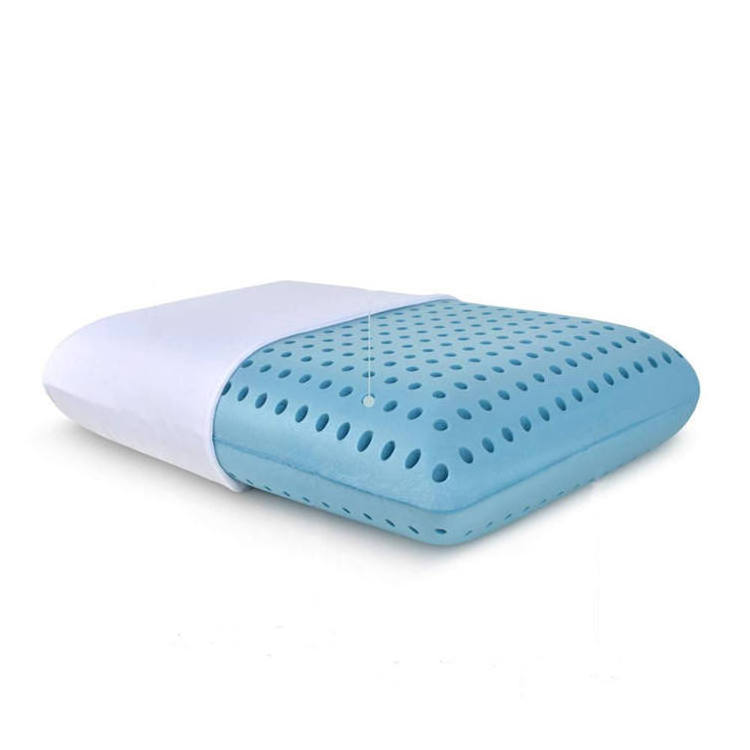 Contour pillow cooling sleeping orthopedic Viscoelastic bed Memory foam pillow with removable bamboo cover