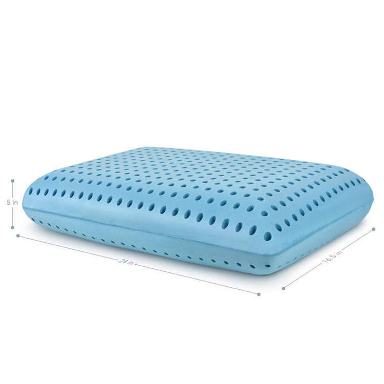 Contour pillow cooling sleeping orthopedic Viscoelastic bed Memory foam pillow with removable bamboo cover