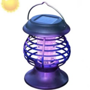 Solar Powered LED Lamp Insect Trap Bug Zapper Mosquito Killer Lantern