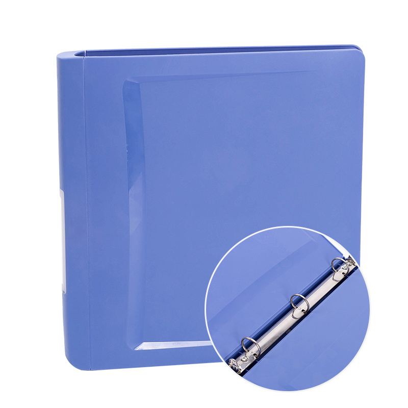 Plastic office letter  paper file holder with 1 inch or 1.5 inch 3 hole ring binder office file folder organizer