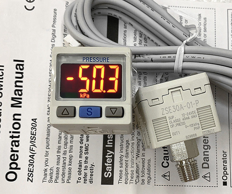 SMC high precision digital vacuum pressure switch ISE30A-01-N-L Digital display pressure switch