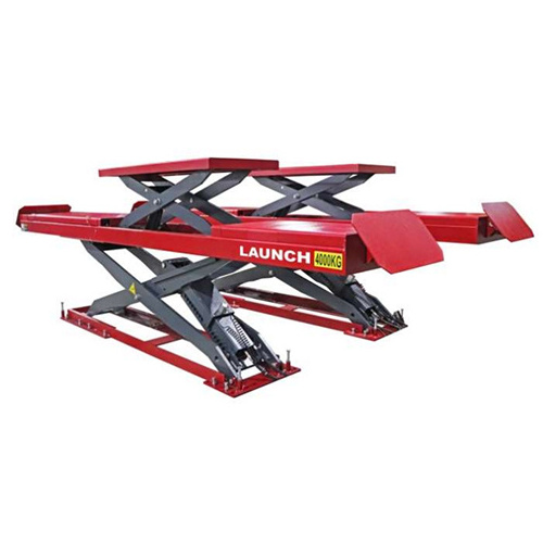 LAUNCH 4000kg Double Scissor Lift Under Ground Big Scissor Lift With Secondary Lift