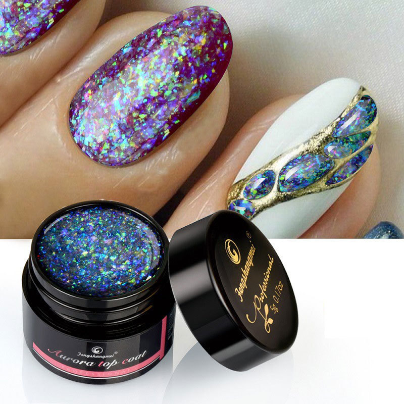 BQAN 2021 Private label  Colorful Shimmer diamond  custom nail design art  Gel chrome glow in the dark nail  Acrylic powder