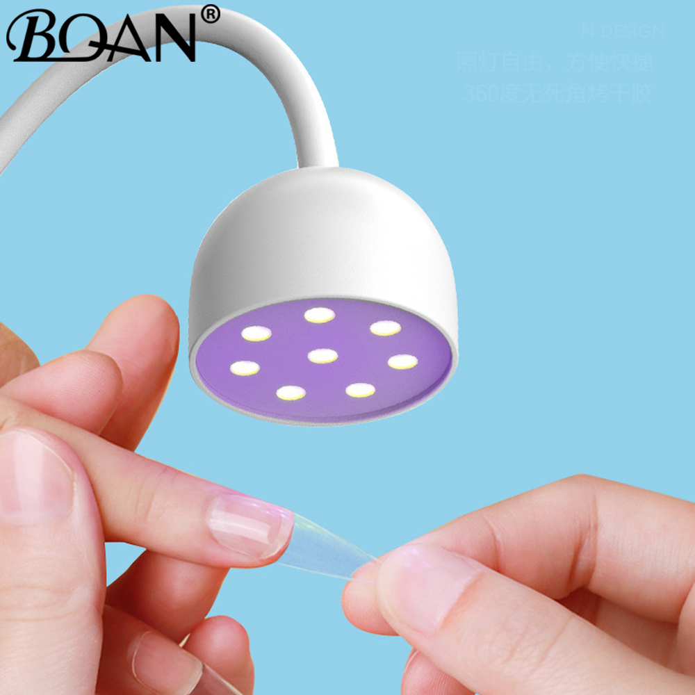 BQAN Nail Lamp Dryer Machine 24W Portable UV/LED Nail Lamp Quick-drying Portable Nail Art Lamp