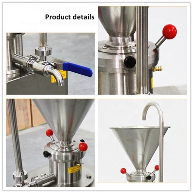 Competitive price stainless steel Shaft grinding tahini colloid mill milk peanut butter making machine