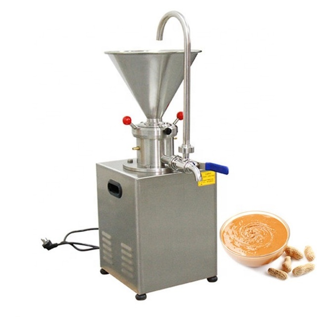 Competitive price stainless steel Shaft grinding tahini colloid mill milk peanut butter making machine