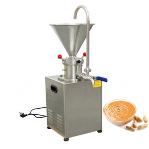 Competitive price stainless steel Shaft grinding tahini colloid mill milk peanut butter making machine