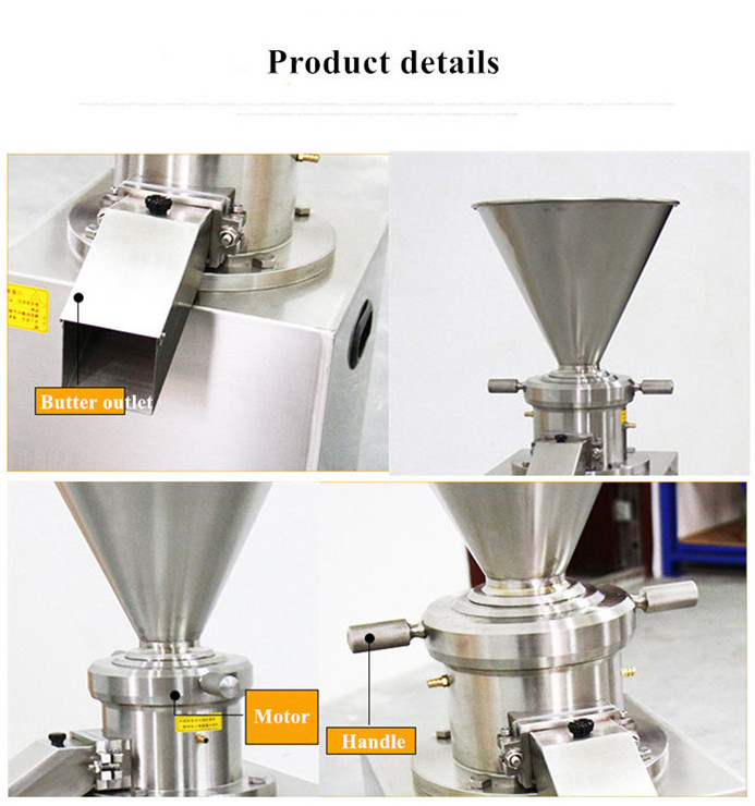 Popular Sale JML-80 vertical colloid mill maker peanut butter making machine grinder