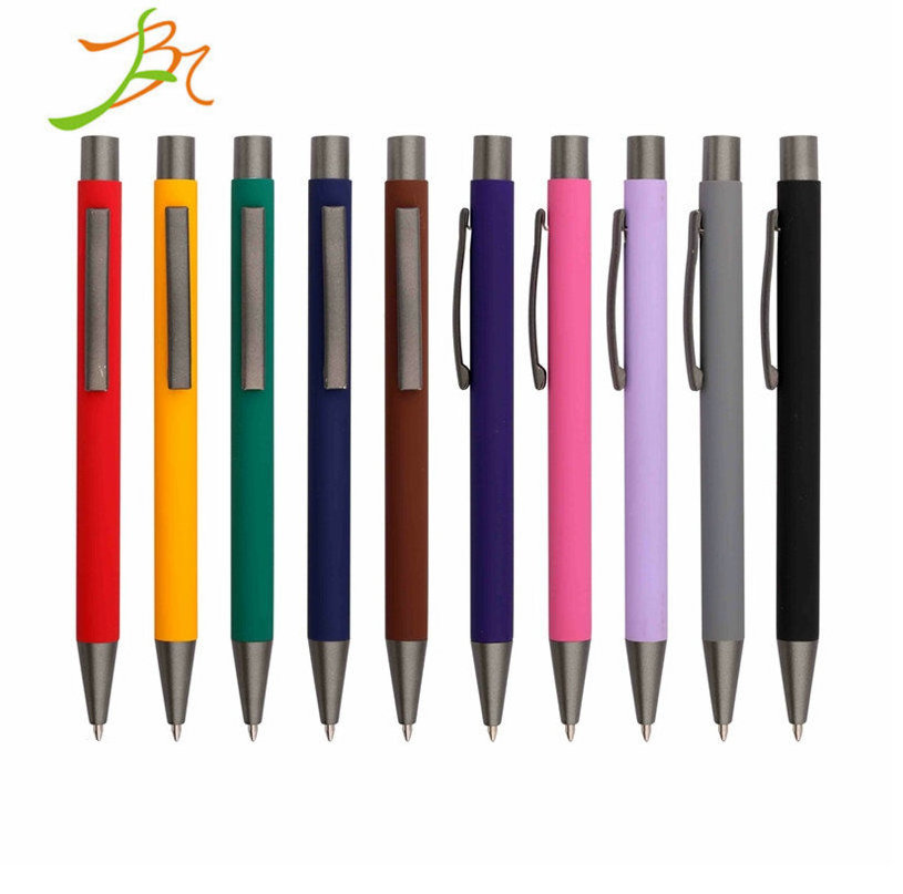 2 in 1 New Marketing Printing Logo Custom Metal Aluminium Alpha Personalized  Paragon Pens with Soft Touch Stylus