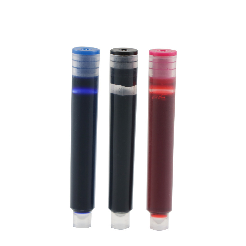 black blue red international standard size replacement fountain pen ink converter ink cartridges