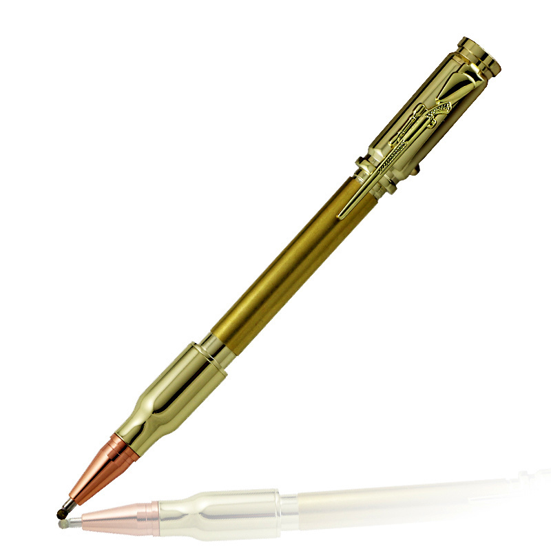 RTS US hot stocked Penn states Solid Brass Cartridge 30 Calibre wood turning bolt action pen kits for diy