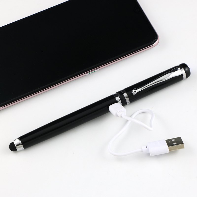 Multifunctional Touch Screen Stylus Pen Metal Ballpoint Pen With Cigar Lighter