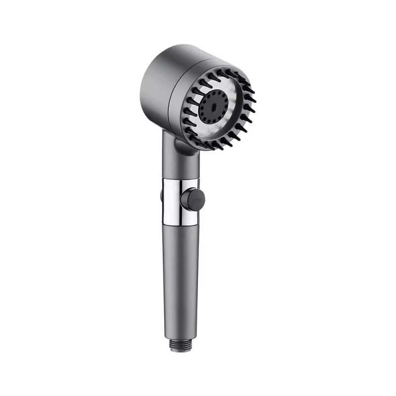 Powerful Pressurized Hand Shower Adjustable Spray Shower Head with Massage Brush Filter Rain Shower  Accessories