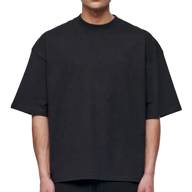 CL custom boxy fit blank tee shirts oversized plain organic cotton streetwear t-shirt high quality drop shoulder t-shirts