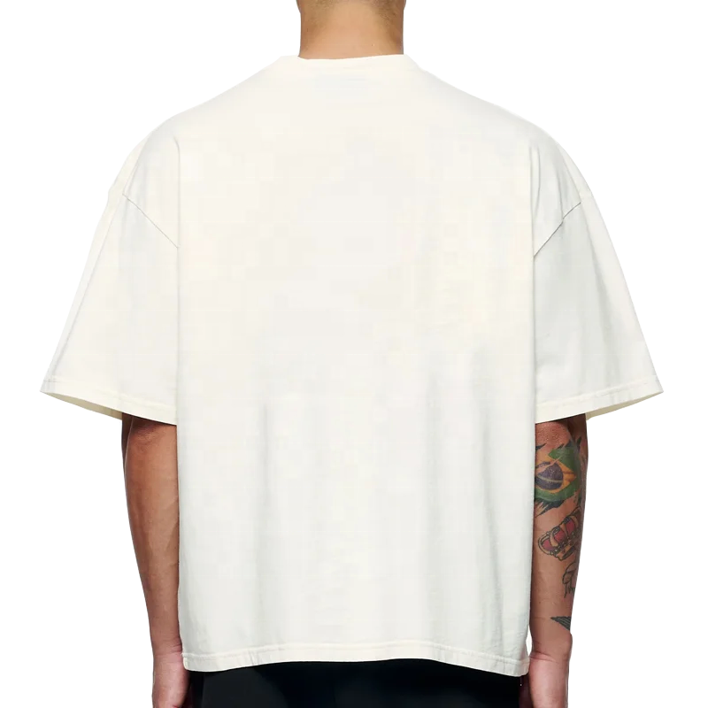 CL custom boxy fit blank tee shirts oversized plain organic cotton streetwear t-shirt high quality drop shoulder t-shirts