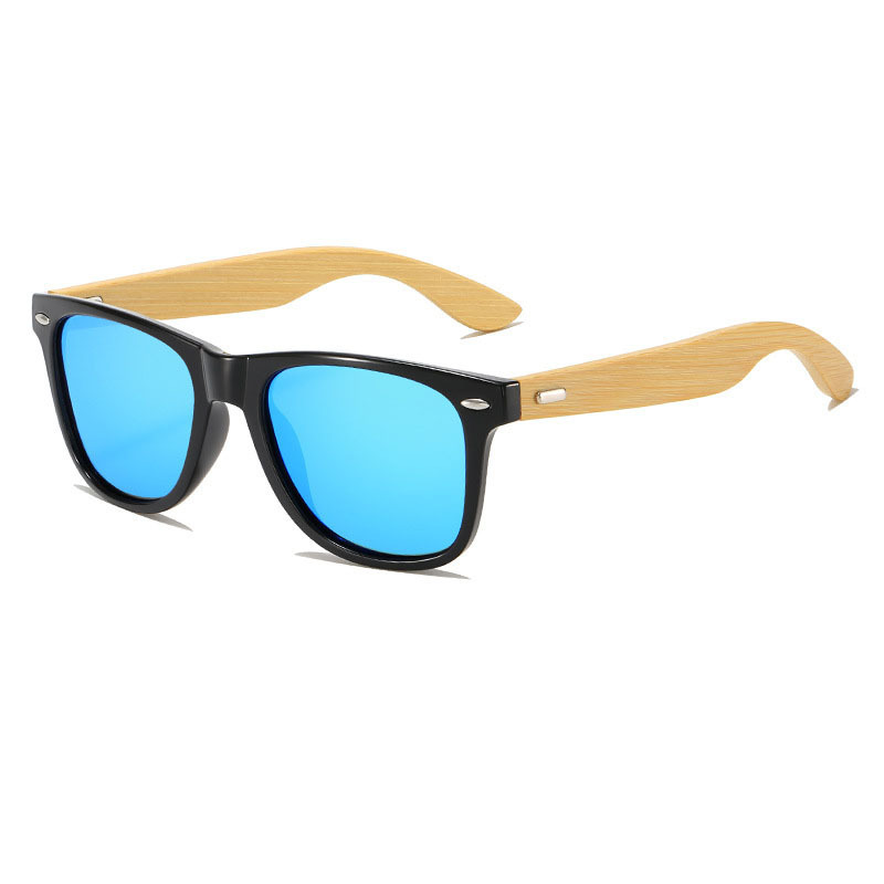 KY317 Hand polished wood sun glass recycled wood sunglasses 2024 Custom Logo Bamboo Wood Sunglasses Polarized CE