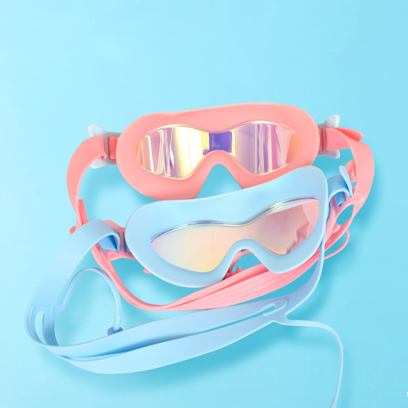 MC-KH68 New Popular Custom Swimming Glasses Waterproof Anti Fog Silicone Kids Swimming Goggles headband with anti-fog