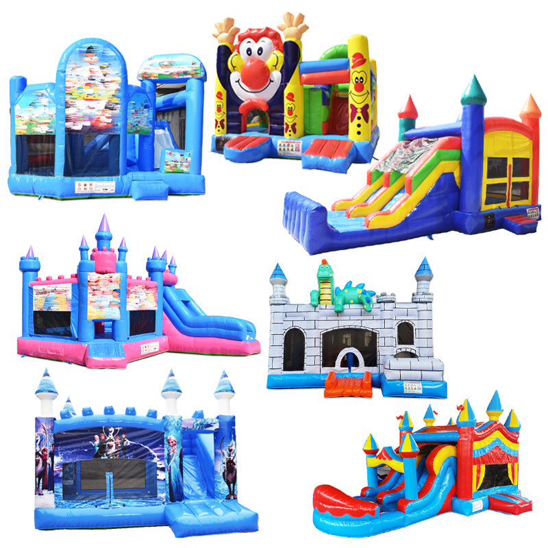 Optical Course Swimming Bounce House For Rent Soccer Inflatable Dry Slide With 15 Go Inflable Jumper Jump Bouncy