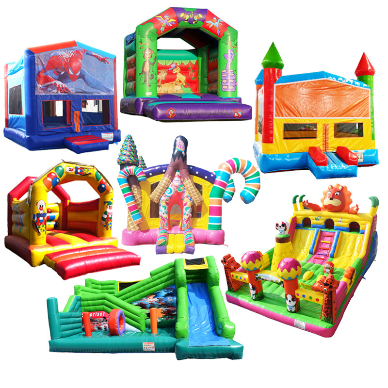 Unicorn Inflatable Bouncer  Bounce Houses And Ball Pits Dinosaur Jumping Castle For Kids Tent Accessories