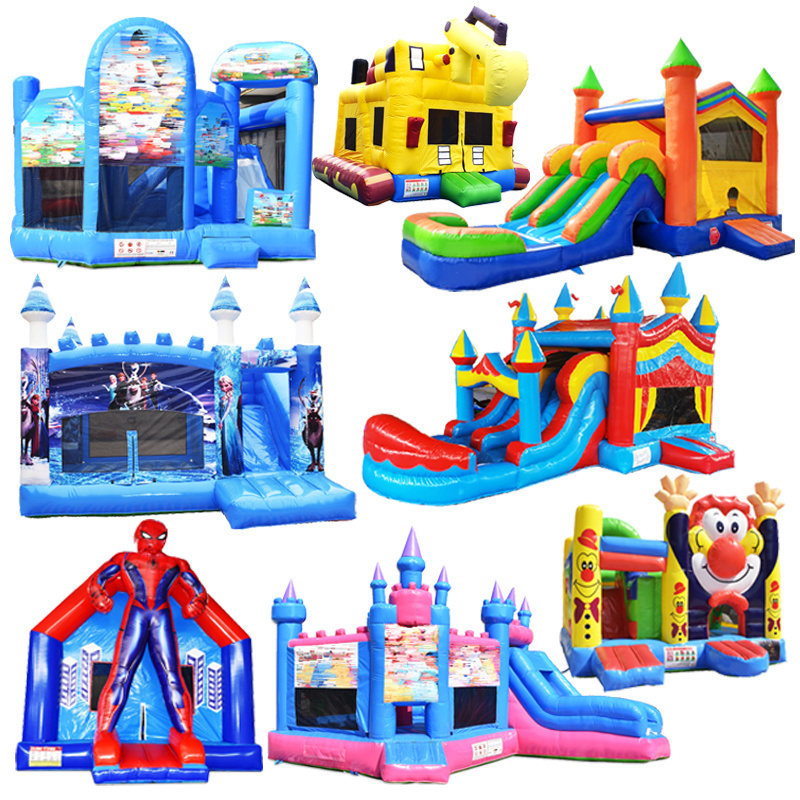 Enclosed White Inflatable Bounce House With Roof Luxe Extra Large Olimpic Sides Shipping Dry And Wet Combo For Kids