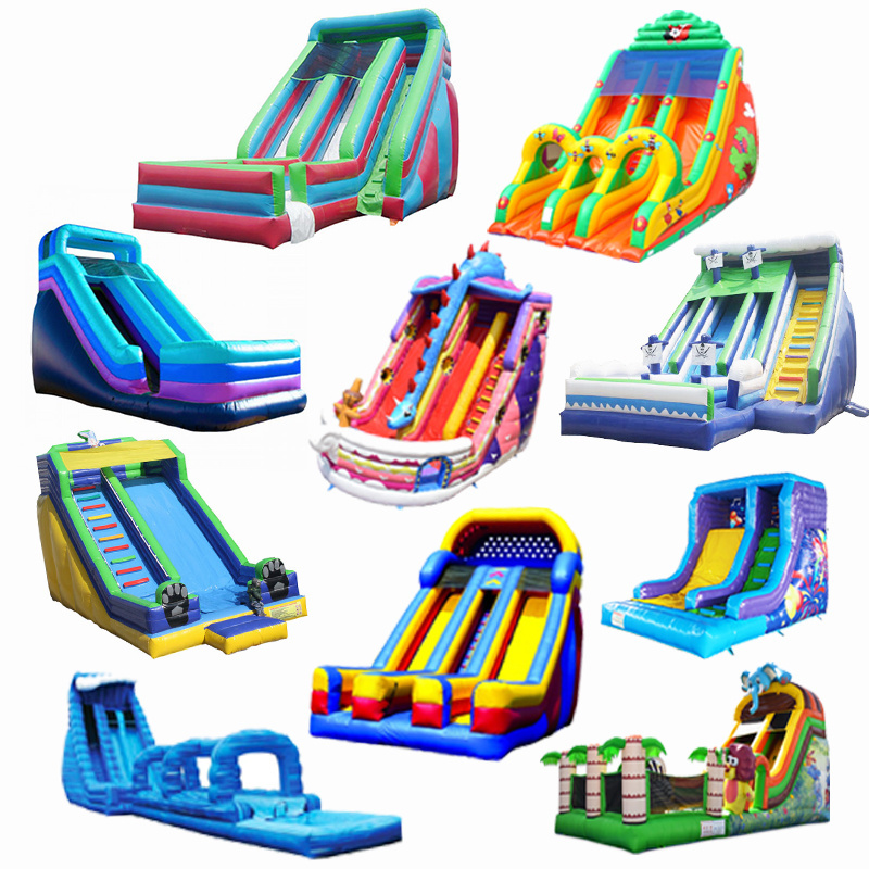 Small Slide Inflatable Drylide Inflatable Slide Car Boat Water Sea Lighthouse Tube Lake Slides Snapping Crocodile