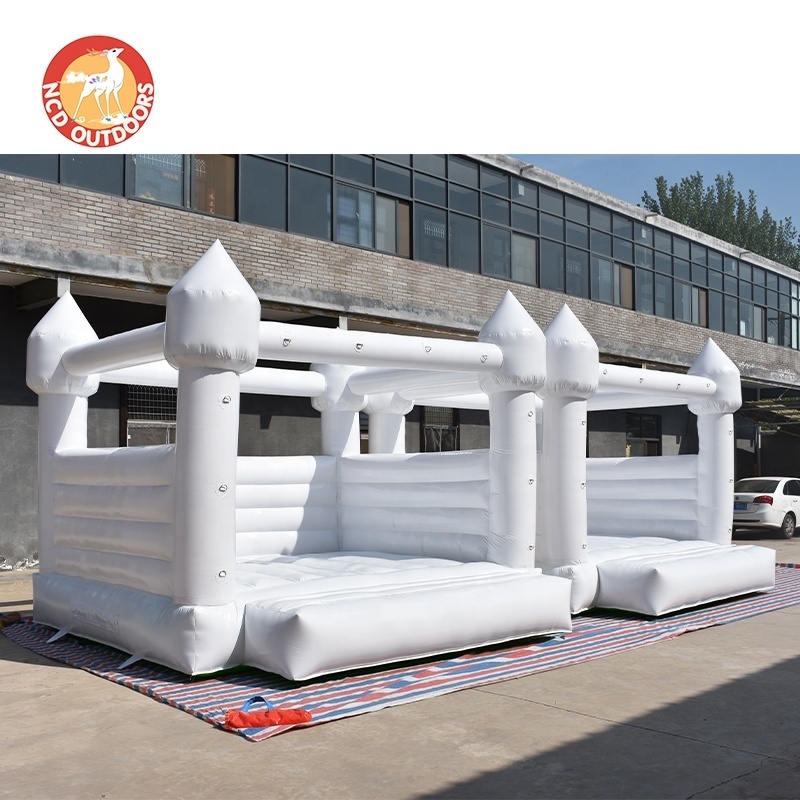 13X13 Bounce House White 15X15 13 X Wedding With Pit Curtain Wet Combo For Kids Air Ball Pool 15X15Ft Castle Snow Inflatable