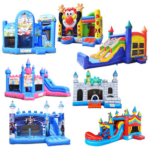 Enclosed White Inflatable Bounce House With Roof Luxe Extra Large Olimpic Sides Shipping Dry And Wet Combo For Kids