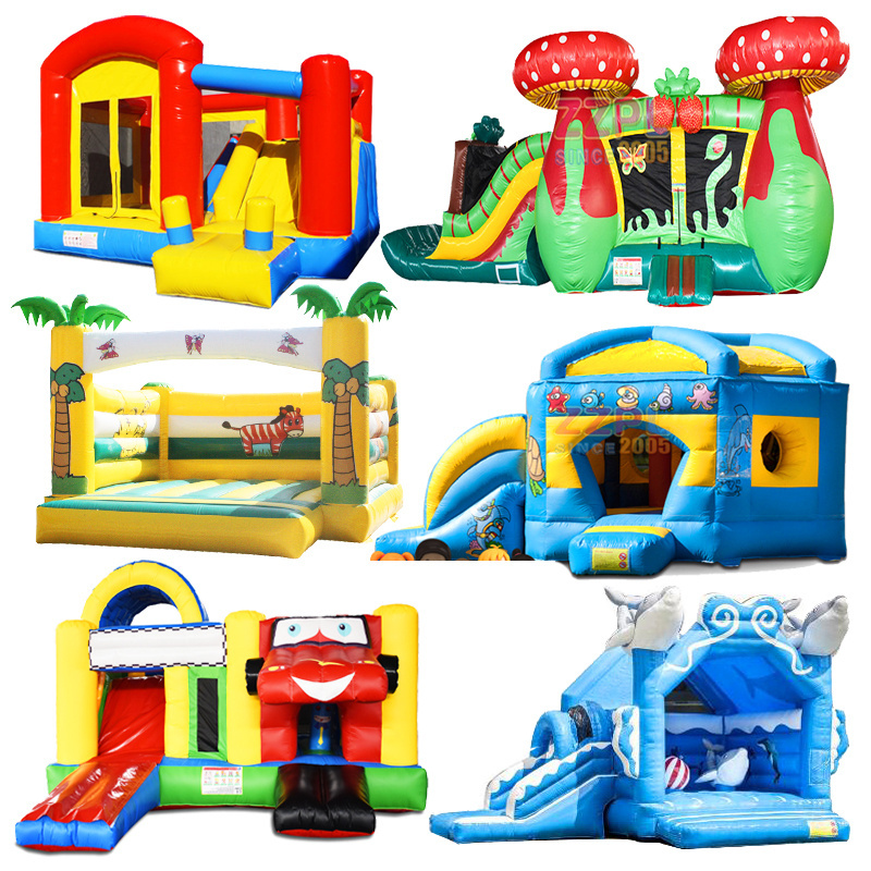 Commercial kids playground obstacle toboggan gonflable bouncy water slide combo bounce house inflatable castle