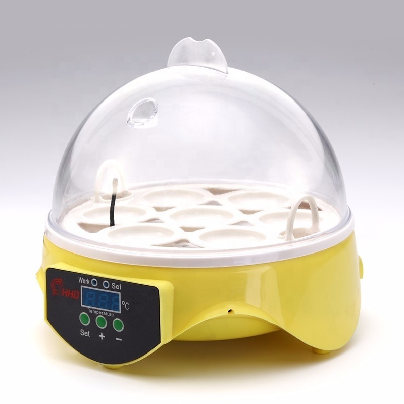 HHD CE Marked Full Automatic Mini 7 Egg Capacity Incubator Egg Candler Manual Egg Turning 7 Eggs,7 Electricity/gas/solar