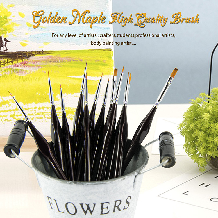 Personalized Professional Detail Premium Paint Brushes Pen Set Paint Brush for Canvas for Miniatures