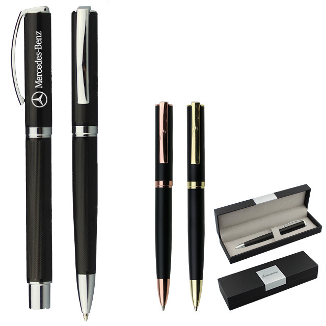 2023 Ballpoint  Pen Gun black/Stain steel Metal pen Brands with Customized Logo for Promotional Metal Pen Set