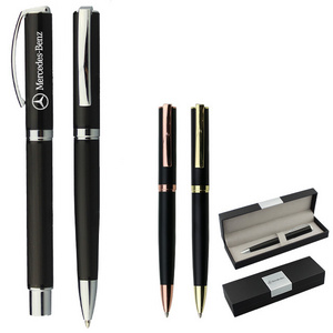 2023 Ballpoint  Pen Gun black/Stain steel Metal pen Brands with Customized Logo for Promotional Metal Pen Set