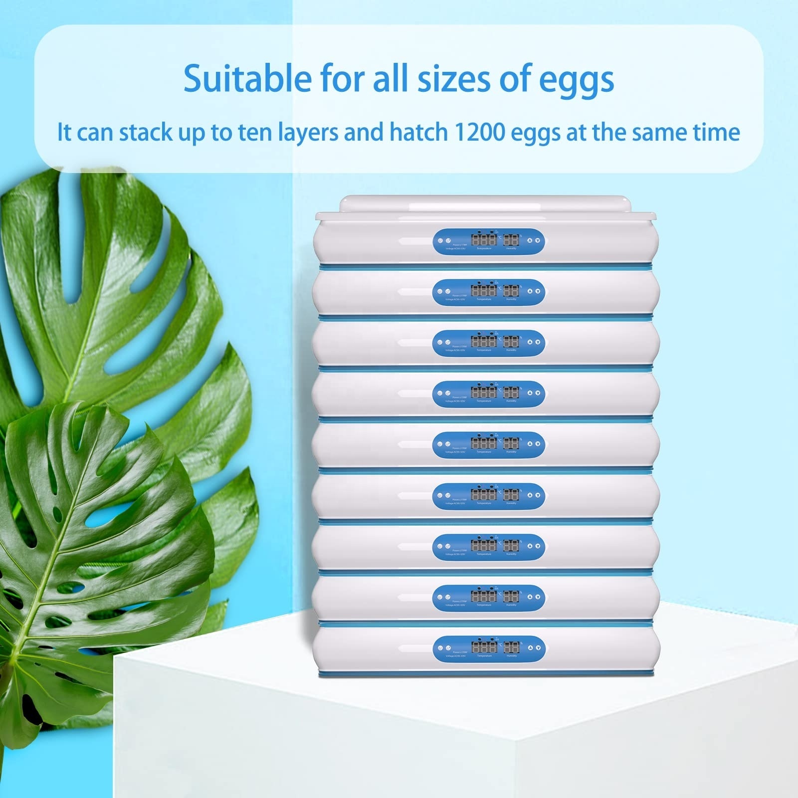 CE RoHS FCC UKCA Medium Size Egg Incubator and hatcher automatic For Chicken Duck Quail Eggs