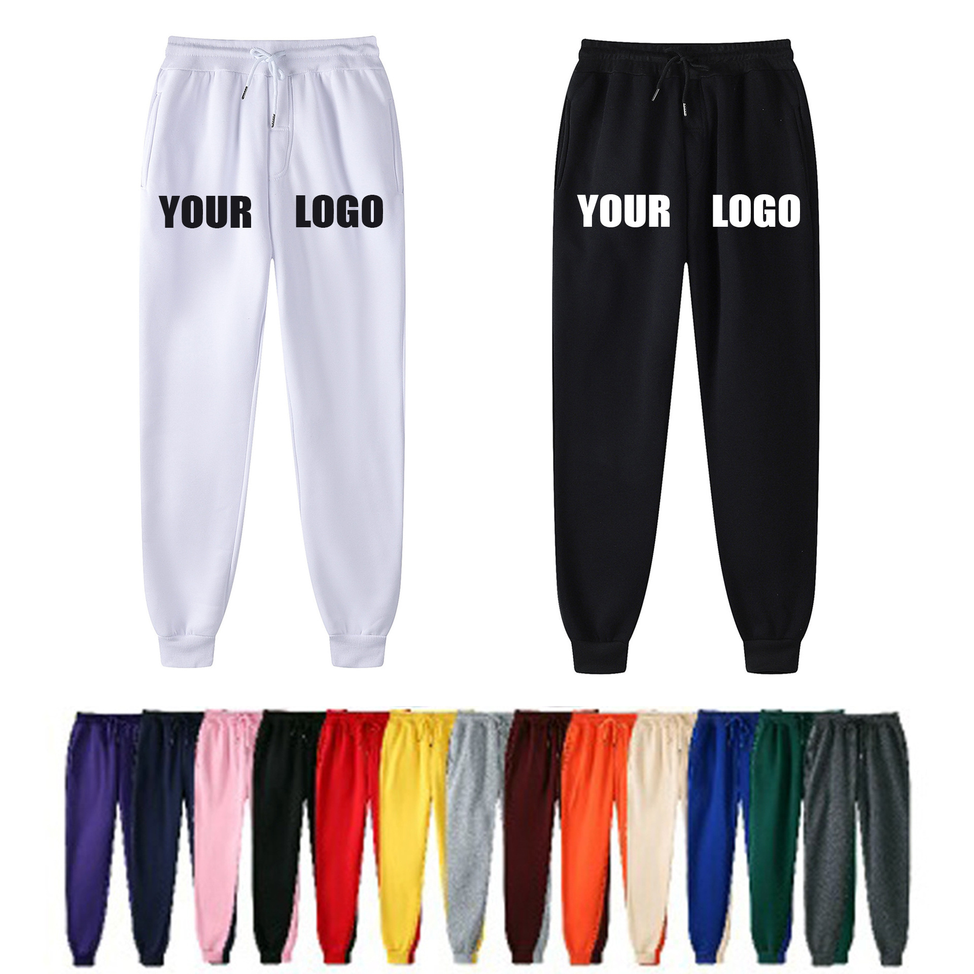 Wholesale blank jogger men plain pants track custom logo sweatpants private label trackpants for men