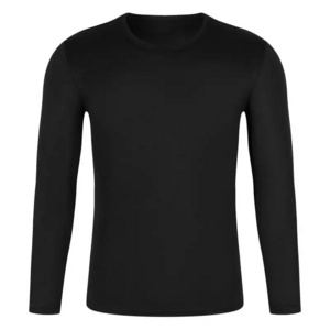 TS018 Work Out T-shirt 90 Polyester 10 Spandex Compression Gym TShirt Long Sleeve Quick Dry Sport T Shirt For Men