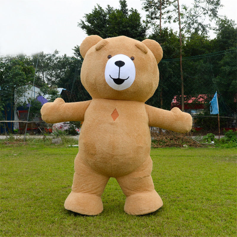 Multiple Color Inflatable Teddy Bear Costume Adult Full Body High Quality Animal Character Blow Up Suit for Entertainments